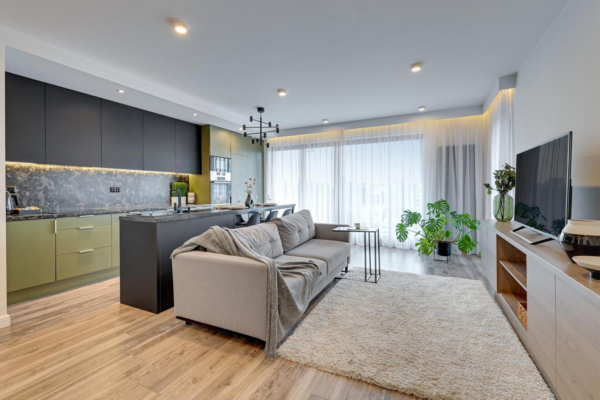 Aura Island Riverside By Downtown Apartments Gdańsk Exteriör bild
