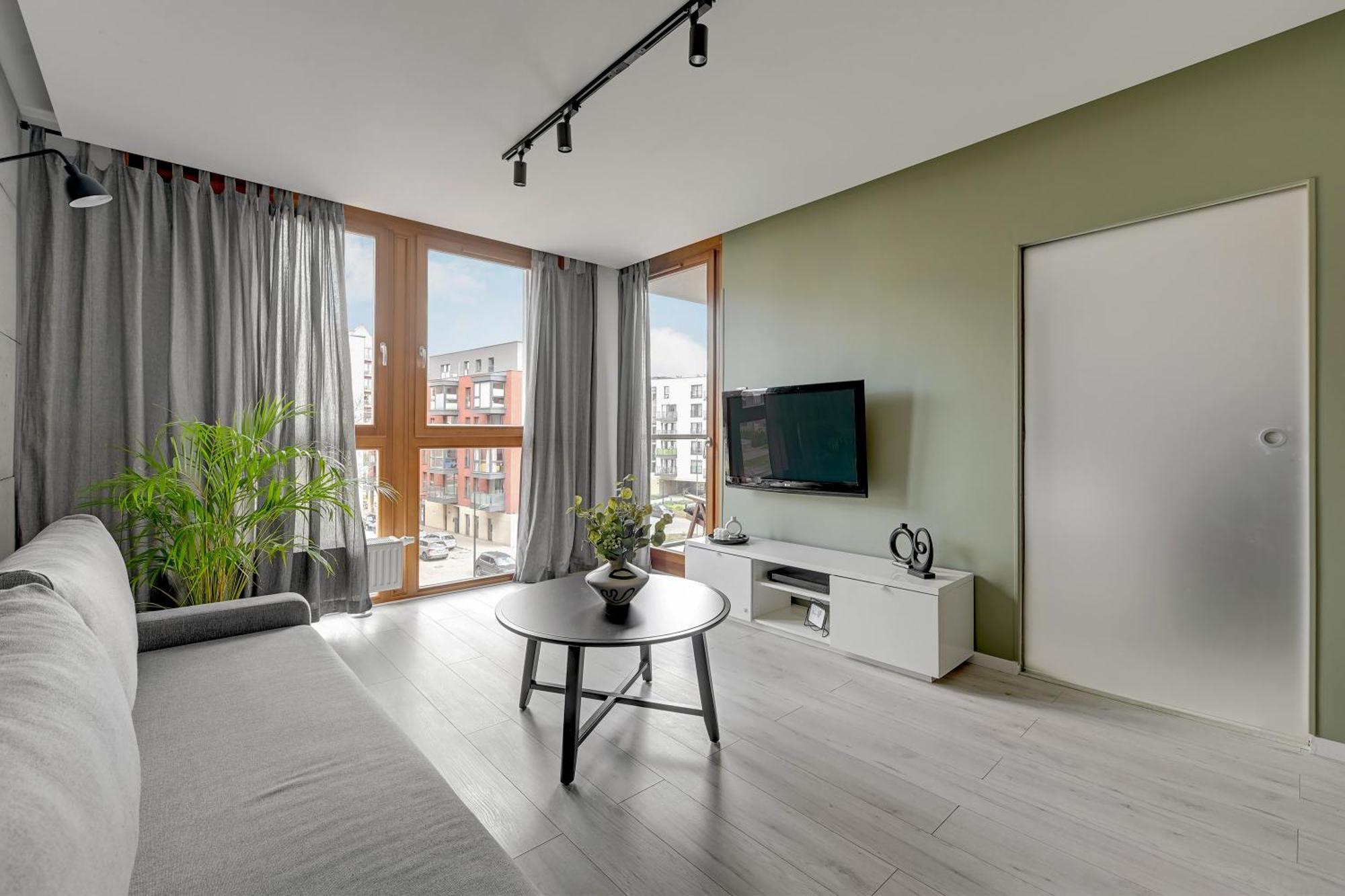 Aura Island Riverside By Downtown Apartments Gdańsk Rum bild