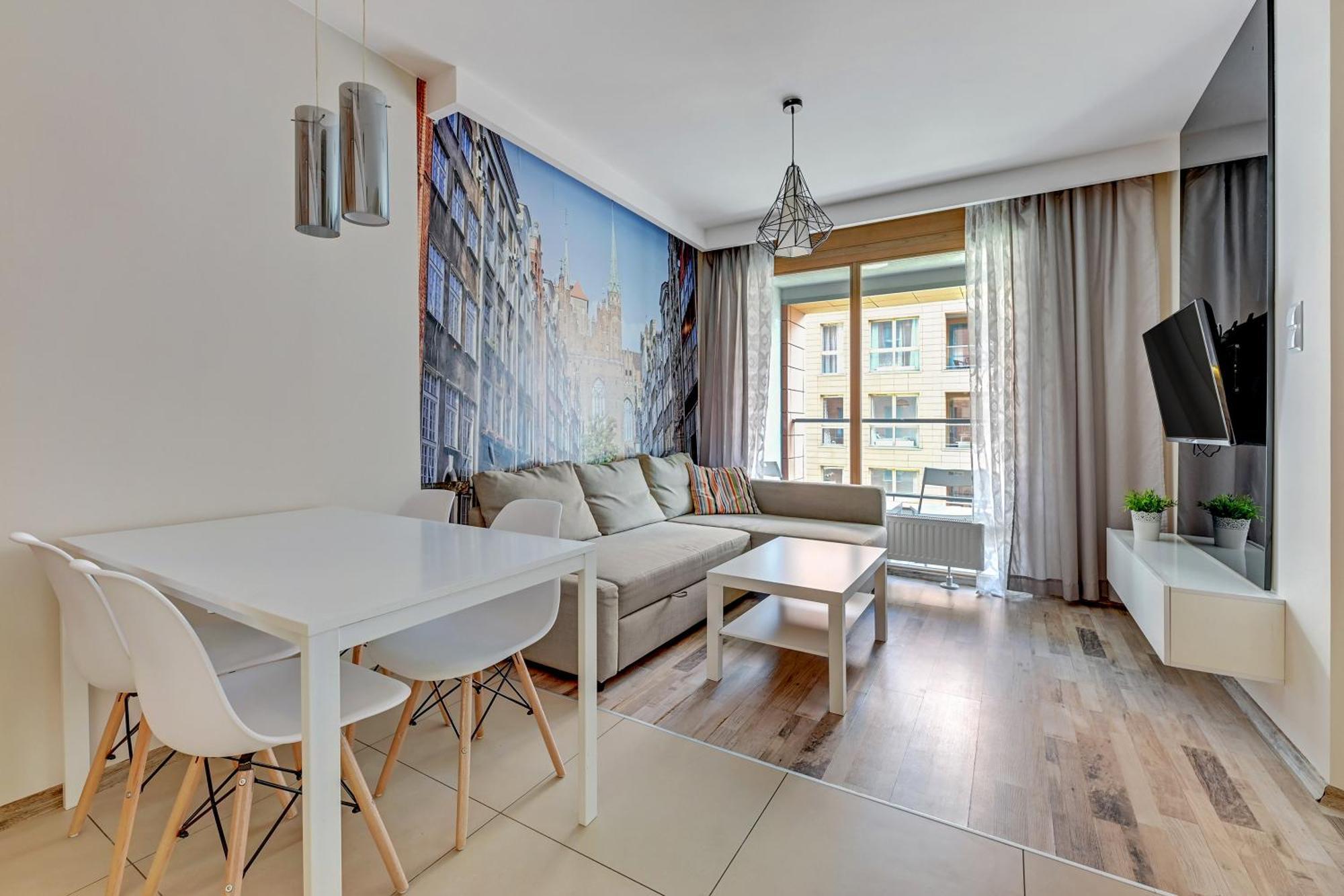 Aura Island Riverside By Downtown Apartments Gdańsk Rum bild