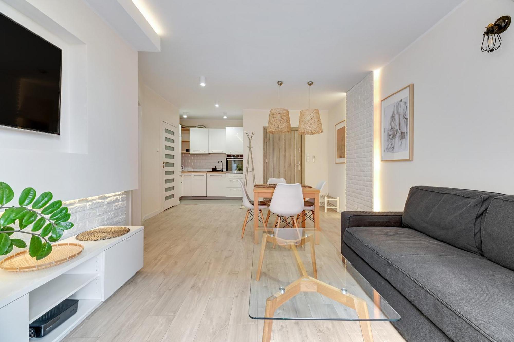 Aura Island Riverside By Downtown Apartments Gdańsk Rum bild