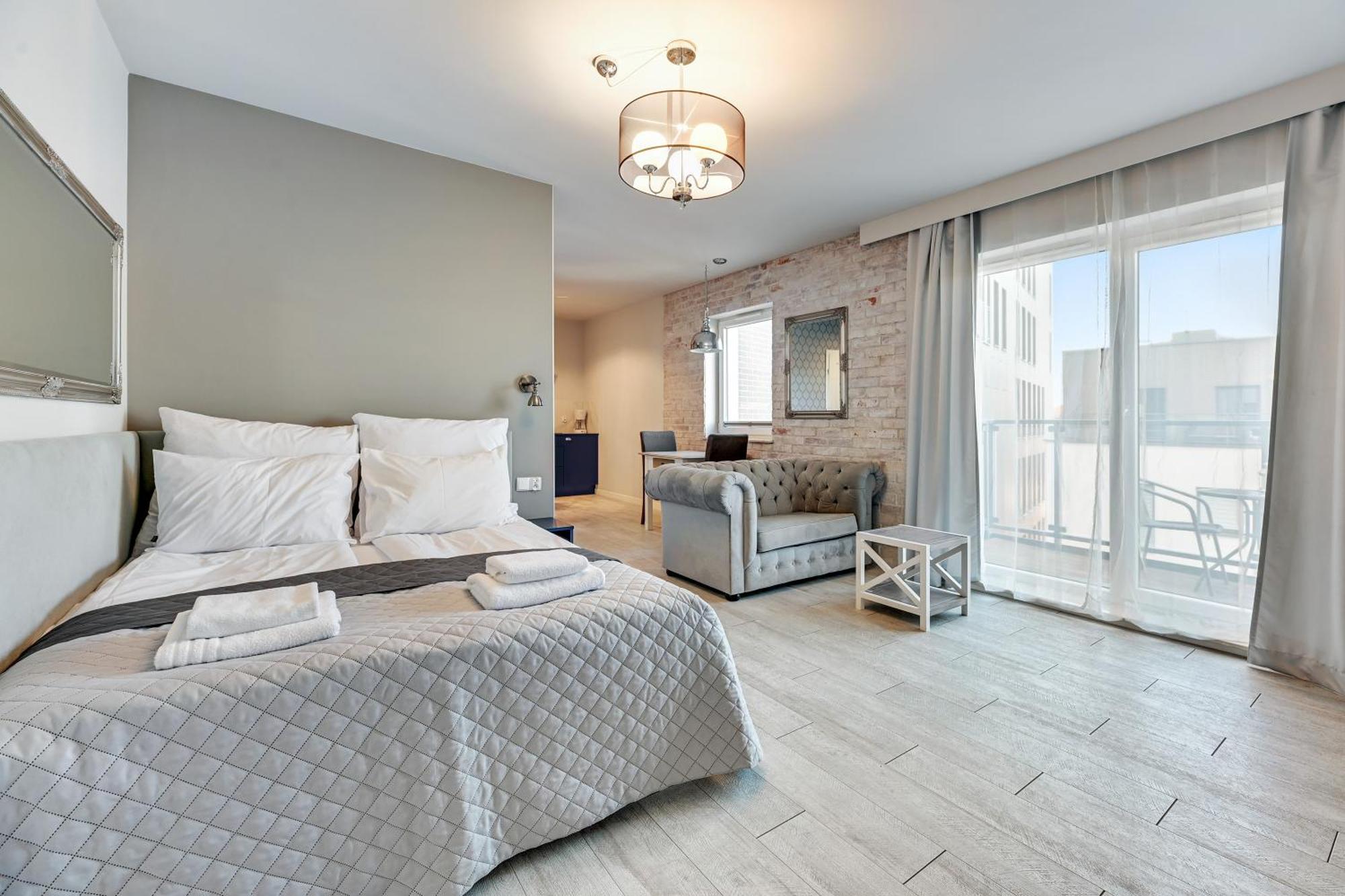 Aura Island Riverside By Downtown Apartments Gdańsk Rum bild
