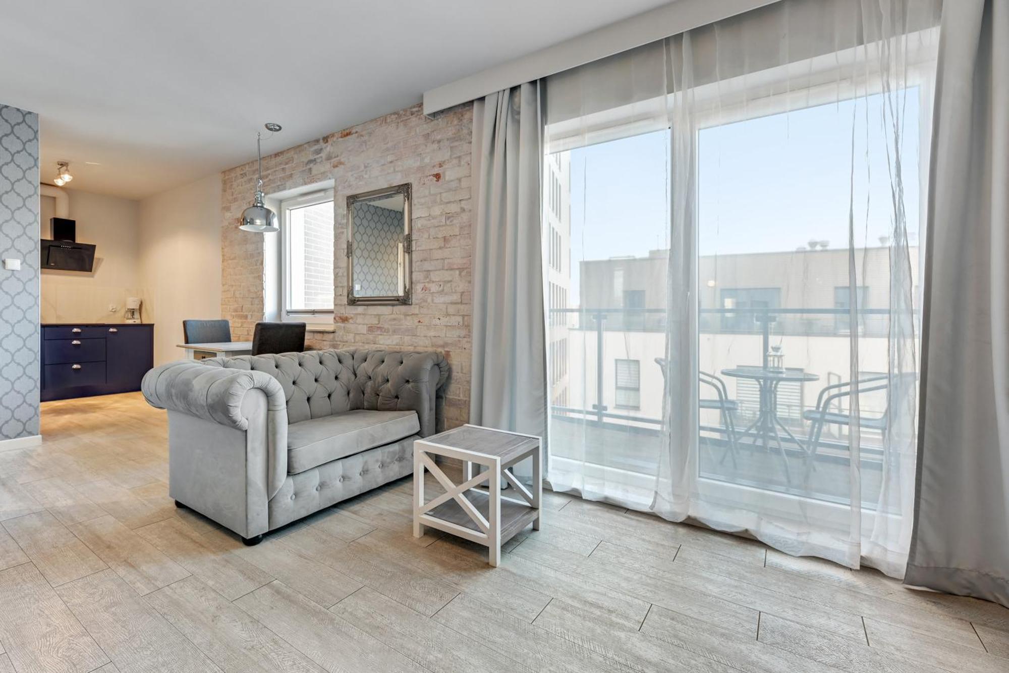 Aura Island Riverside By Downtown Apartments Gdańsk Rum bild